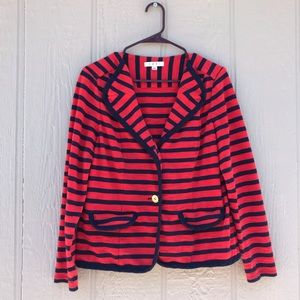 Cabi | Au Revoir sailor coat red blue gold buttons